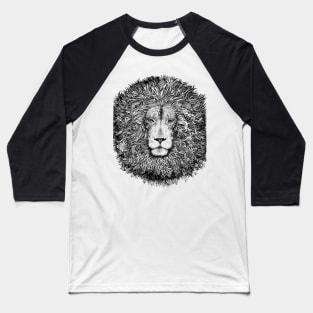 Majestic lion - black and white Baseball T-Shirt